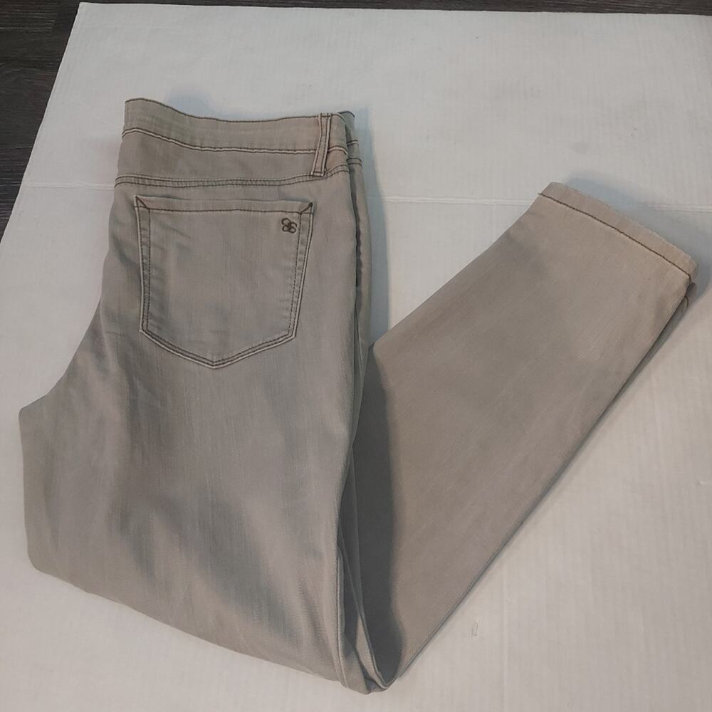 Jessica Simpson Rolled Cropped Skinny Jean Sage Green 12/31 Boho Classic Preppy